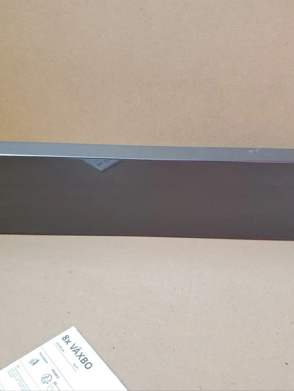 IKEA MOSSLANDA Picture Ledge Shelf Black & VAXBO 5 x 7 Cards 21 ¾ 